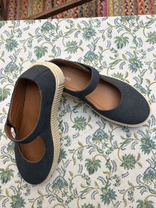 Theatre Mary Jane Platform Shoes (Navy)