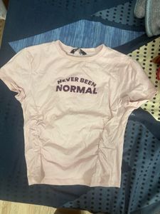Pink Graphic T-Shirt "Never Been Normal"