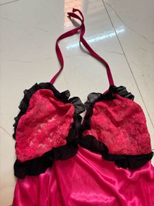 Satin mini night gown