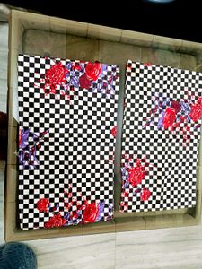 🇳🇿💫🎀Checkerboard Floral Pillow Covers