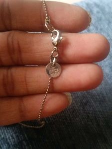 aesthetic silver - toned bunny/ rabbit pendant wit