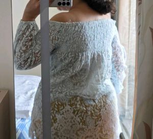 Boho Lace Off-Shoulder Top