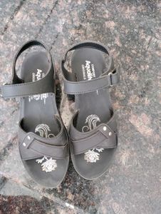 Aqualite Comfortable Black Sandals( 38no)