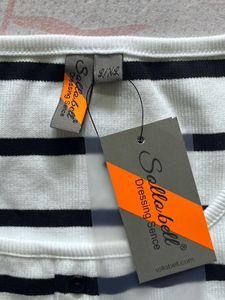 Striped Cropped Short Sleeve Top