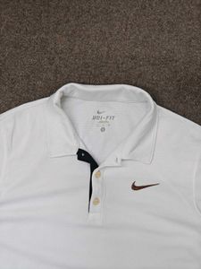 Nike Dri-FIT White Polo Shirt