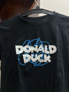 Black Donald Duck  T-Shirt
