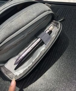 Gray Extra large stationery pouch
