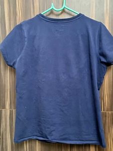 Van Heusen Navy Blue T-Shirt