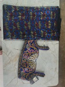 Exquisite Embroidered Blouse with Matching Fabric