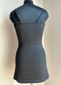 Black Lace Trim Camisole Slip