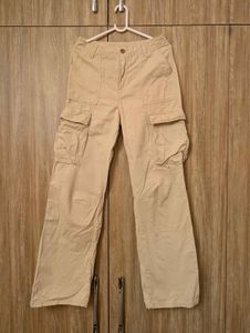 Beige Cargo Pants