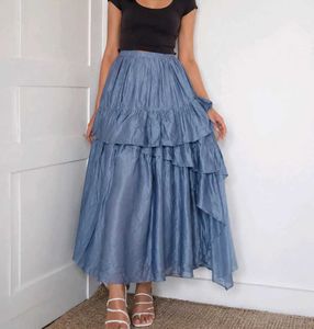 Boho Tiered Maxi Skirt