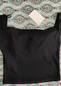 Zara Black Ruffled  Top