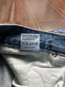 Stylish Wide Leg Blue Denim Jeans