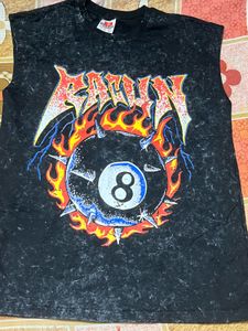 Graphic Print Sleeveless T-Shirt