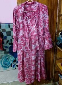 Pink Floral Gown