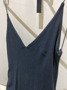Black Ruched V-Neck Mini Dress