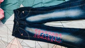 Stylish Y2k Blue Denim Jeans🐬🪞🥮