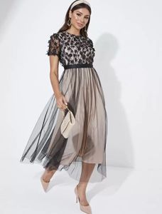 Elegant Black Lace Dress
