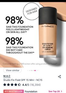 mac studio fix fluid foundation with spf 15