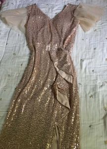 Sparkly Rose Gold Sequin Dress