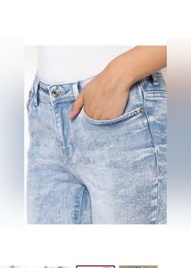ONLYAcid Wash Mid-Rise Skinny Jeans