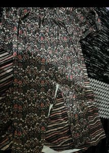 Boho Floral Print woollen Kurta Set