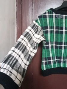 Plaid winter top