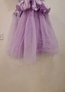 Beautiful Lavender party wear girl gown