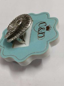 Sparkling Spiral Ring
