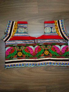 Embroidered Ethnic Blouse (semi stitched)