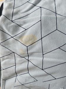 Men's Light Blue Geometric Print Polo Shirt