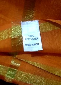Vibrant Orange Silk dupatta