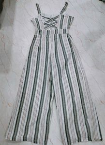 Striped Wide-Leg Jumpsuit