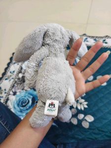 Cute Grey Bunny Plush Toy