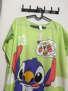 Cute Stitch Nightshirt free size Korean nighty