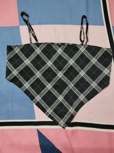 Plaid Cami Y2K Top