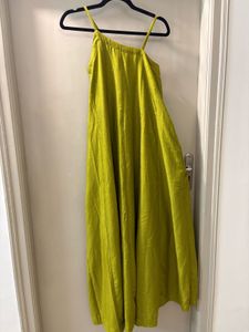 Olive Green Embellished Gown