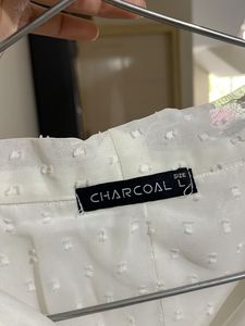 Elegant White Swiss Dot top