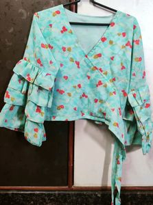 A Beautiful Multicolored V Shaped Top