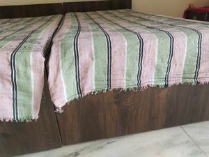 pack of 2 single bed thick fabric bedsheets