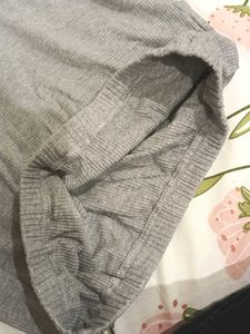 H&amp;M Cropped Grey Hoodie