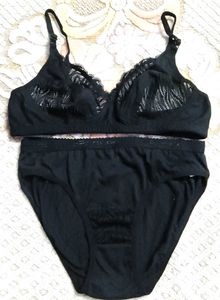 Black Bra and Panty Set