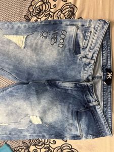 kook n keech Distressed Blue Jeans