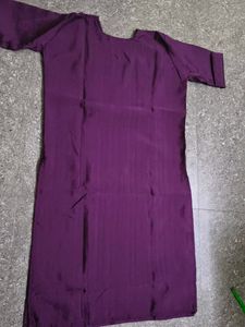 Embroidered Purple Kurti