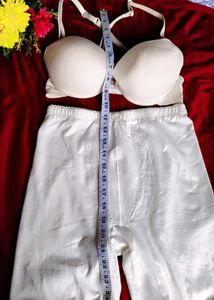 Cream Shapewear Shorts with bra 👍