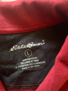 Eddie Bauer Red Full-Zip Jacket
