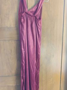 Burgundy Nightgown full length