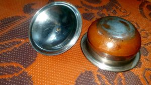 Vintage Stainless Steel Pot with Lid