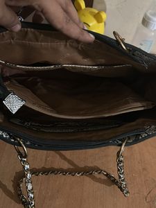 Bebe- Black And White Tote Bag